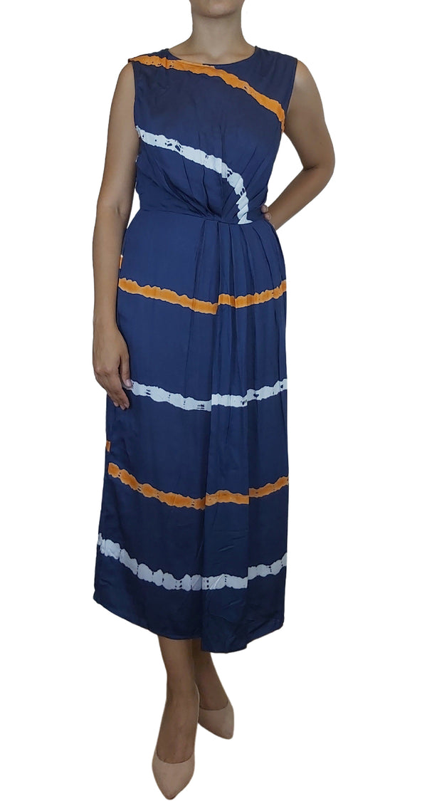 Vestido Maxi Tie Dye Azul