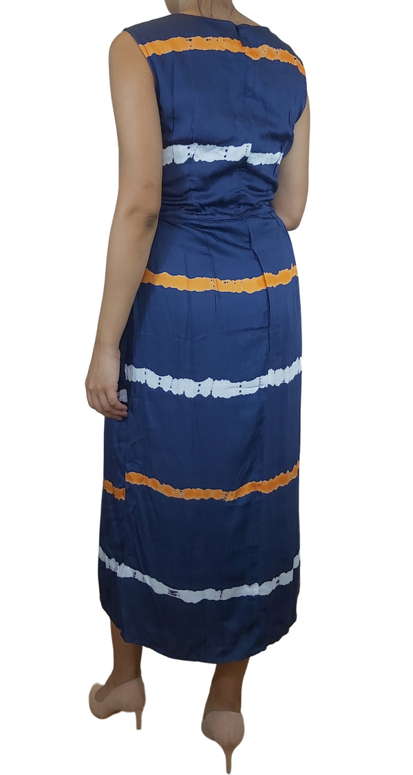 Vestido Maxi Tie Dye Azul