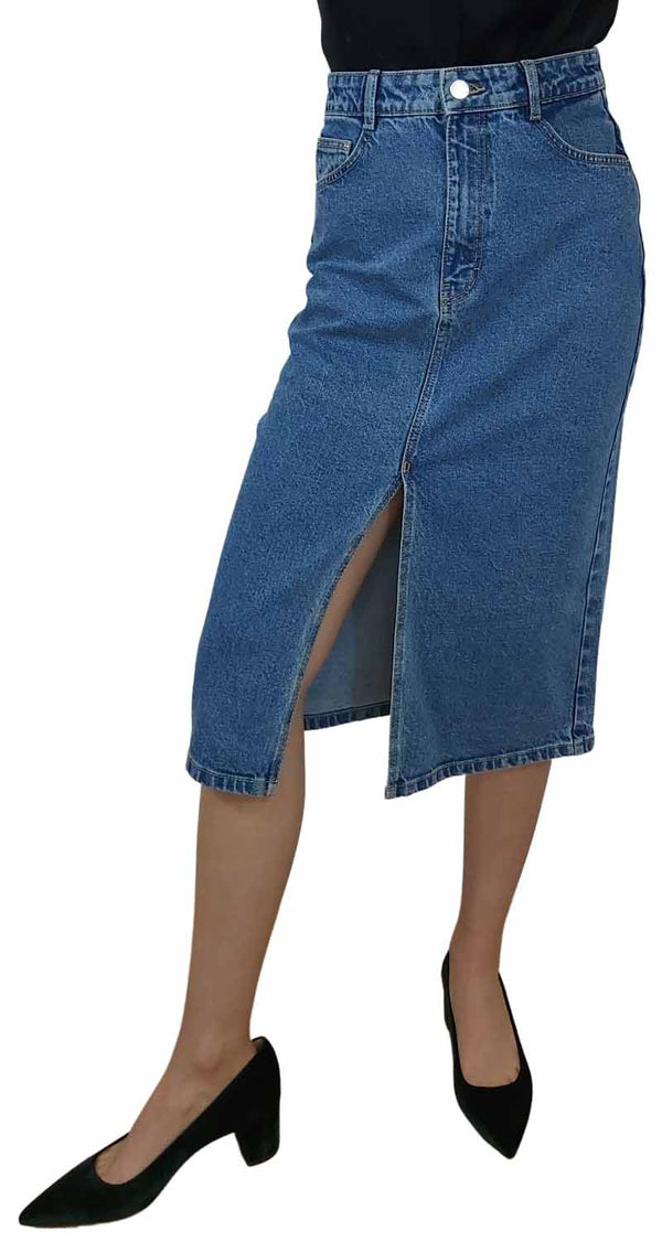 Pollera Midi Denim