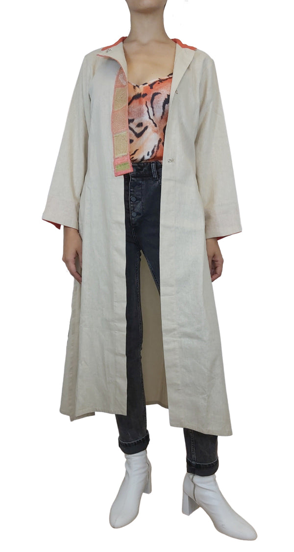 VISCOSE LINEN SATIN COAT 安心の通販 - vippetsalon.co.nz