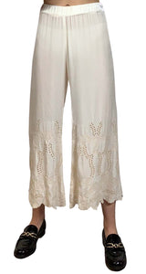 Pantalón Velvet Broderie Beige Johnny Was by Magma