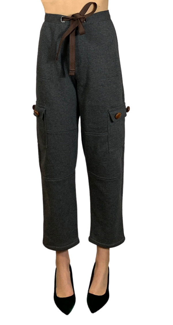 Pantalones Jogger Cargo Gris Sluiz by Magma