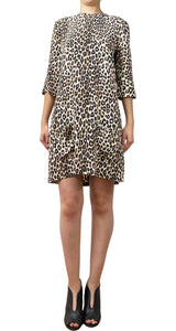 Vestido Seda Animal Print