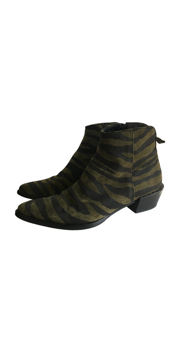 Botines Suede Animal Print