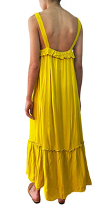 Vestido Sin Mangas Amarillo