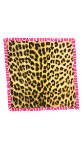 Pañuelo Animal Print Fucsia