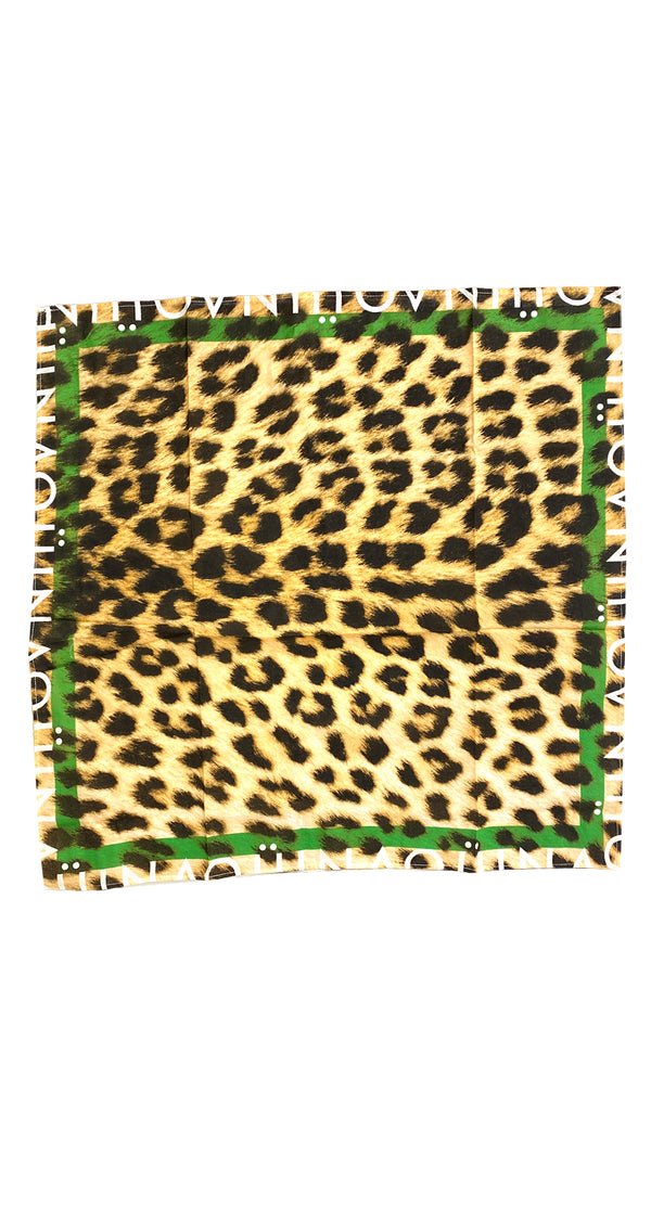 Pañuelo Animal Print Verde