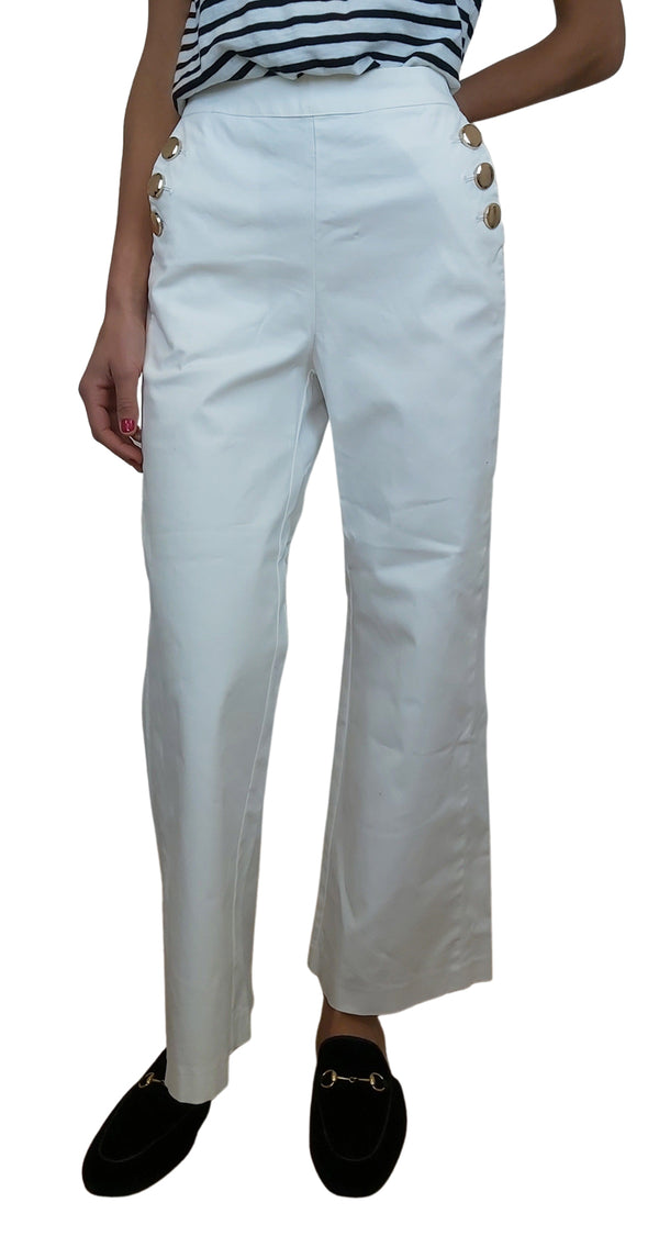 Pantalón Blanco Botones