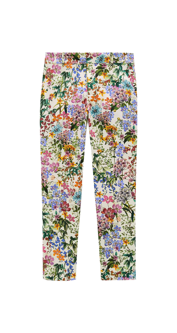 Floral Chinos