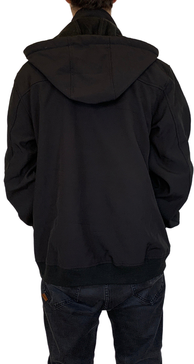 Chaqueta Capucha Negro