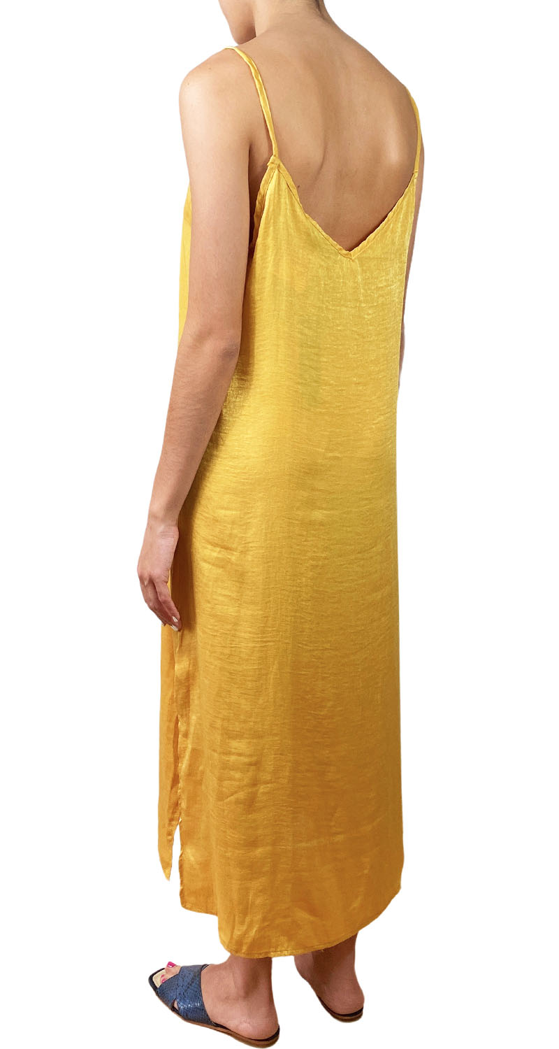 Vestido Amarillo Midi