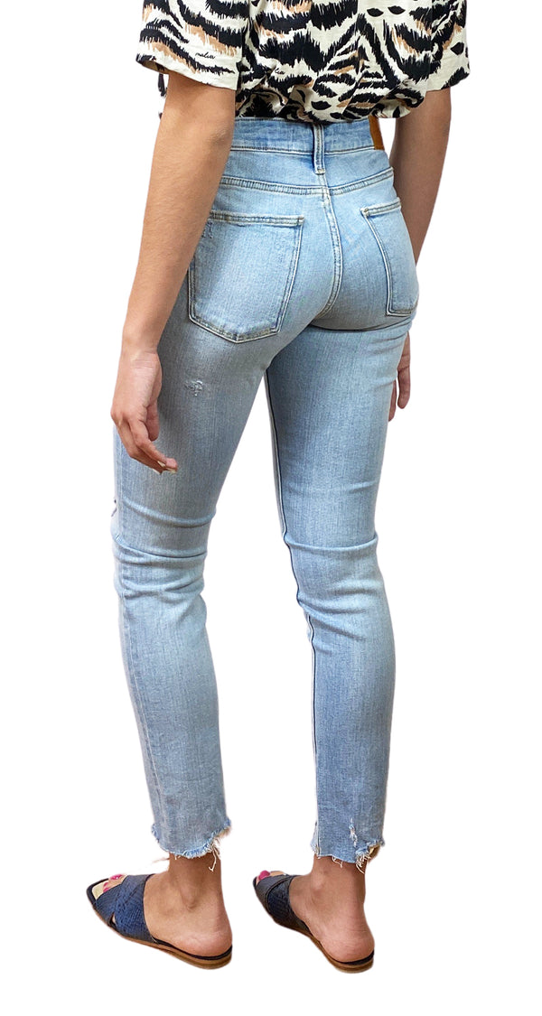 Jeans Celeste Desflecado