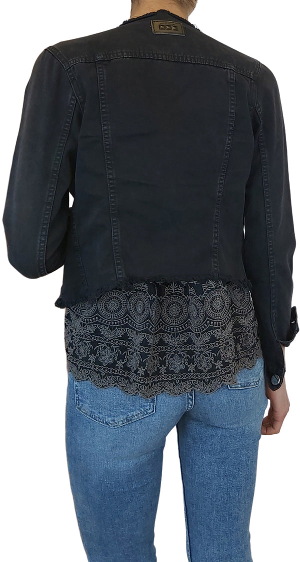 Chaqueta Denim Negra