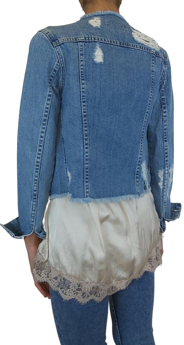 Chaqueta Denim Bordada