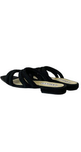 Sandalias Cuero Negro