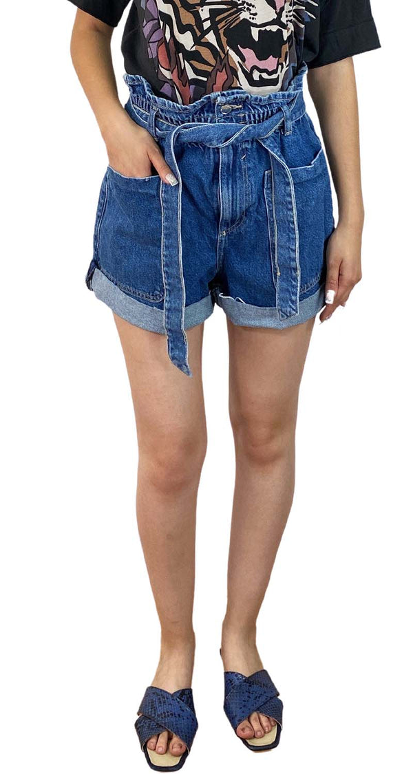 Short Denim Cinturón