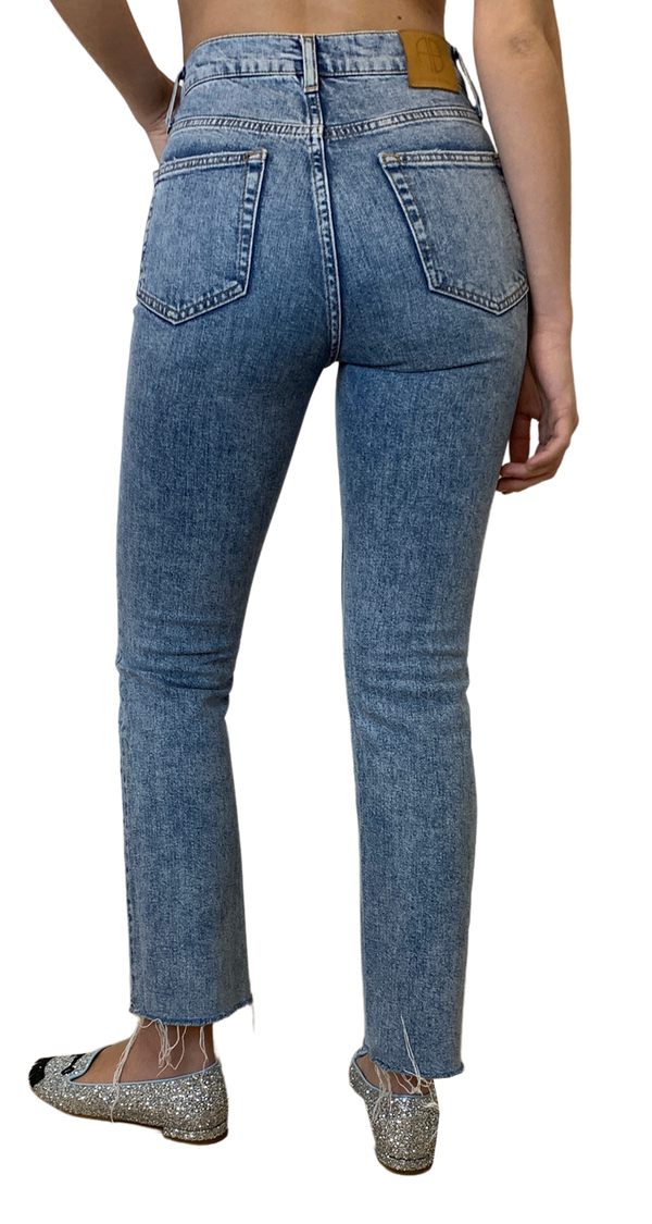 Jeans Bing Azul Straight High Rise Anine Bing