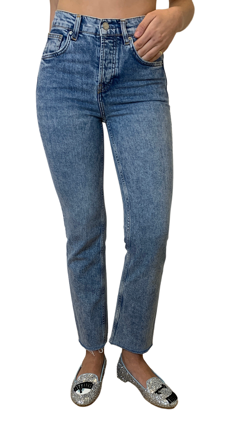 Jeans Bing Azul Straight High Rise Anine Bing