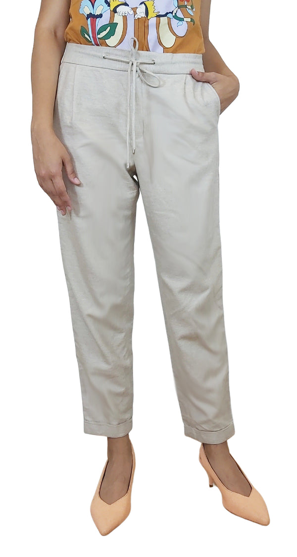 Pantalón algodón Beige