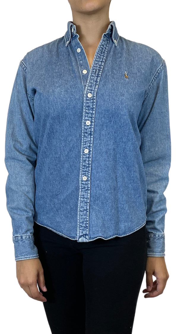 Blusa jeans Azul Slim Fit