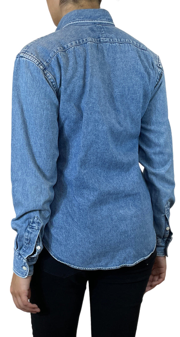 Blusa jeans Azul Slim Fit