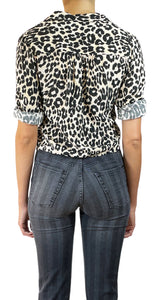 Blusa Corta Animal Print