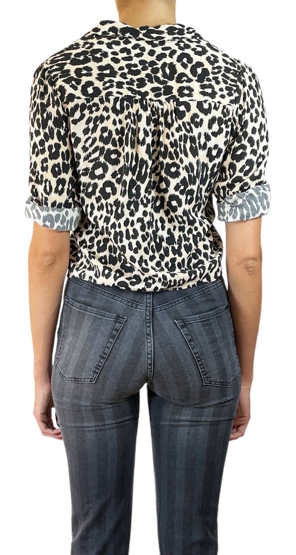 Blusa Corta Animal Print