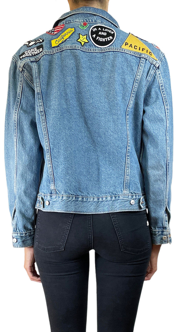 Chaqueta Denim Parches