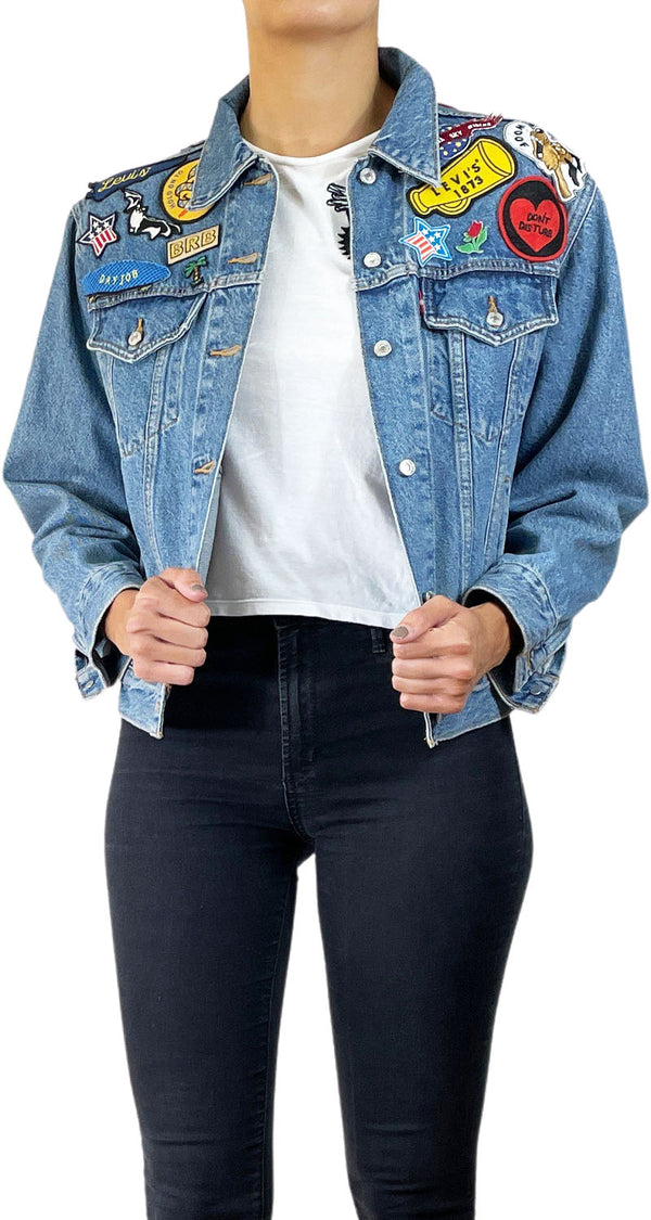 Chaqueta Denim Parches