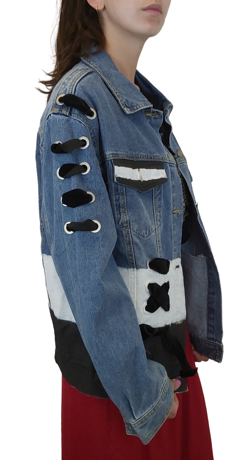 Mod Block Denim Jacket