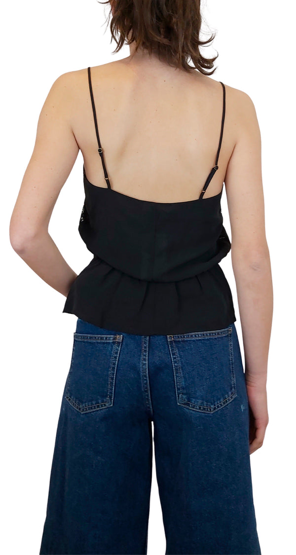 Lace-trimmed Silk Camisole