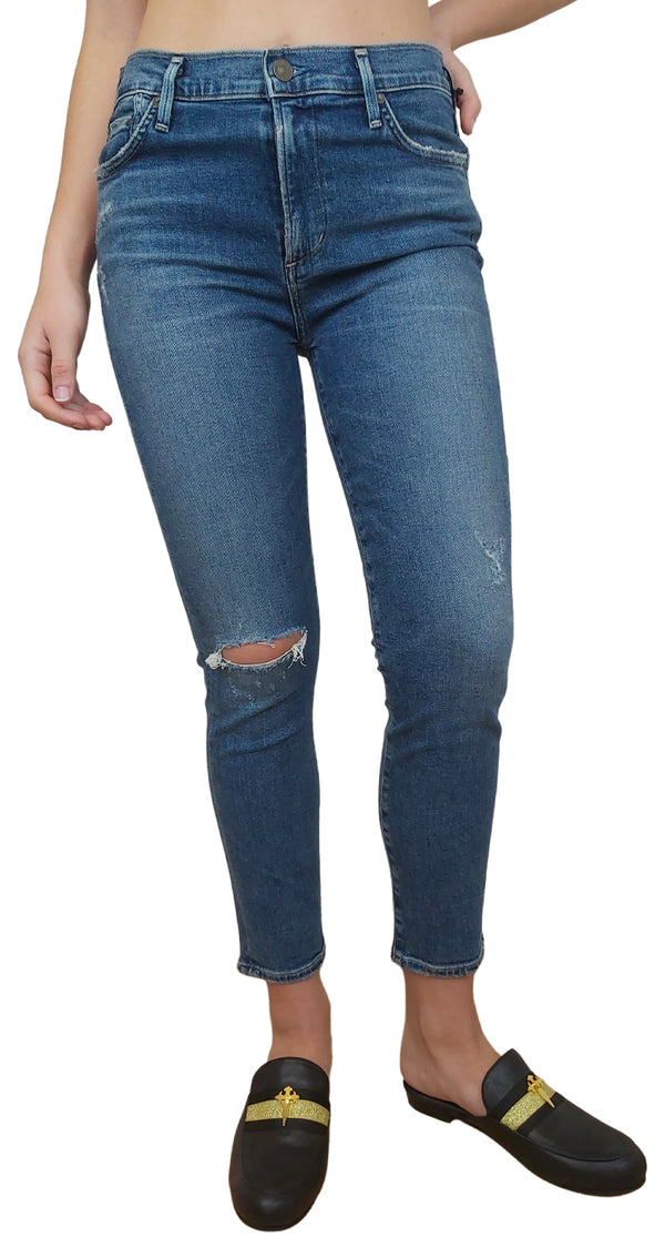 Rocket Crop High Rise Skinny