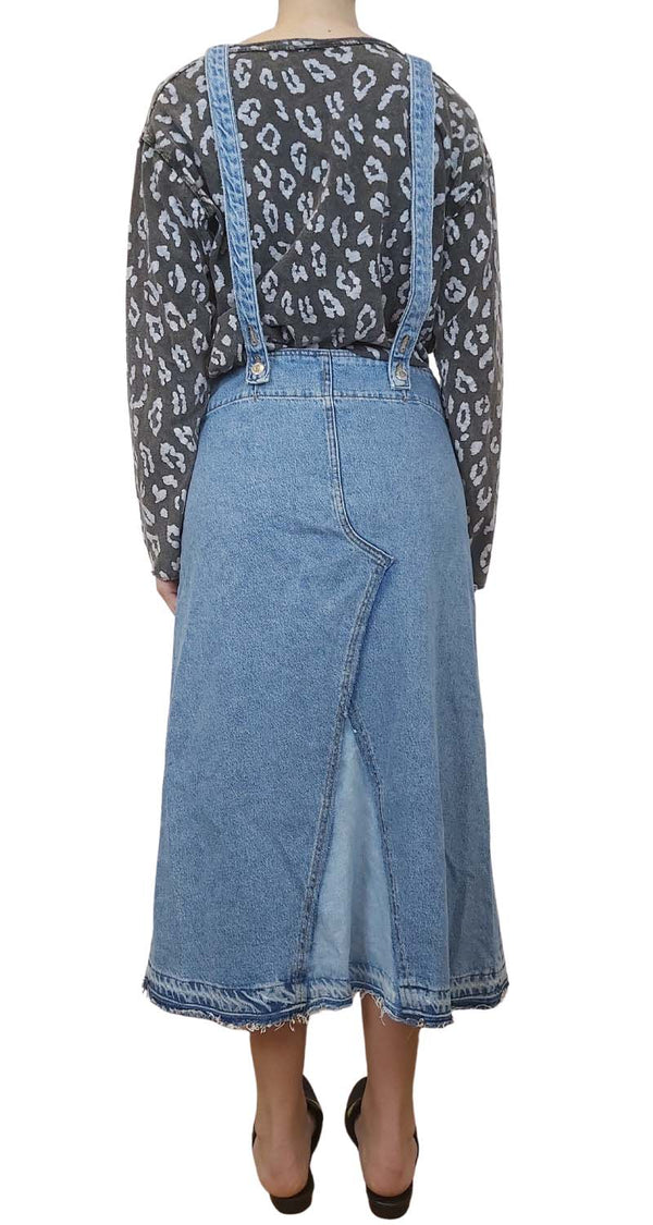 Bib Denim Dress