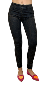 Jeans Coated Animal Print