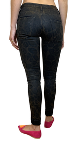 Jeans Coated Animal Print