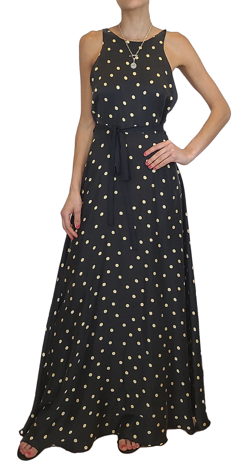 Vestido Maxi Dots Negro