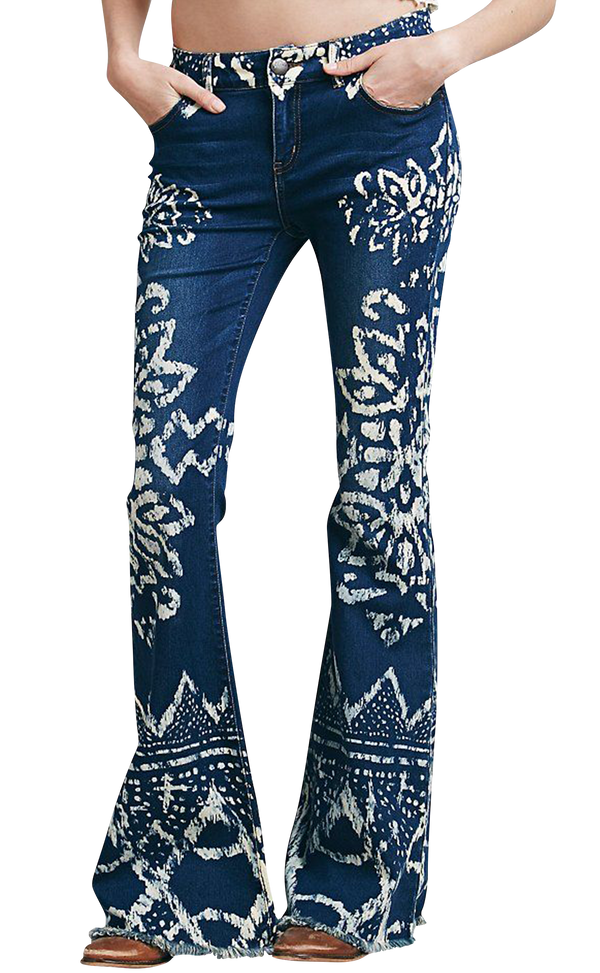 Jeans "Dominica printed Flare" (5220470849671)