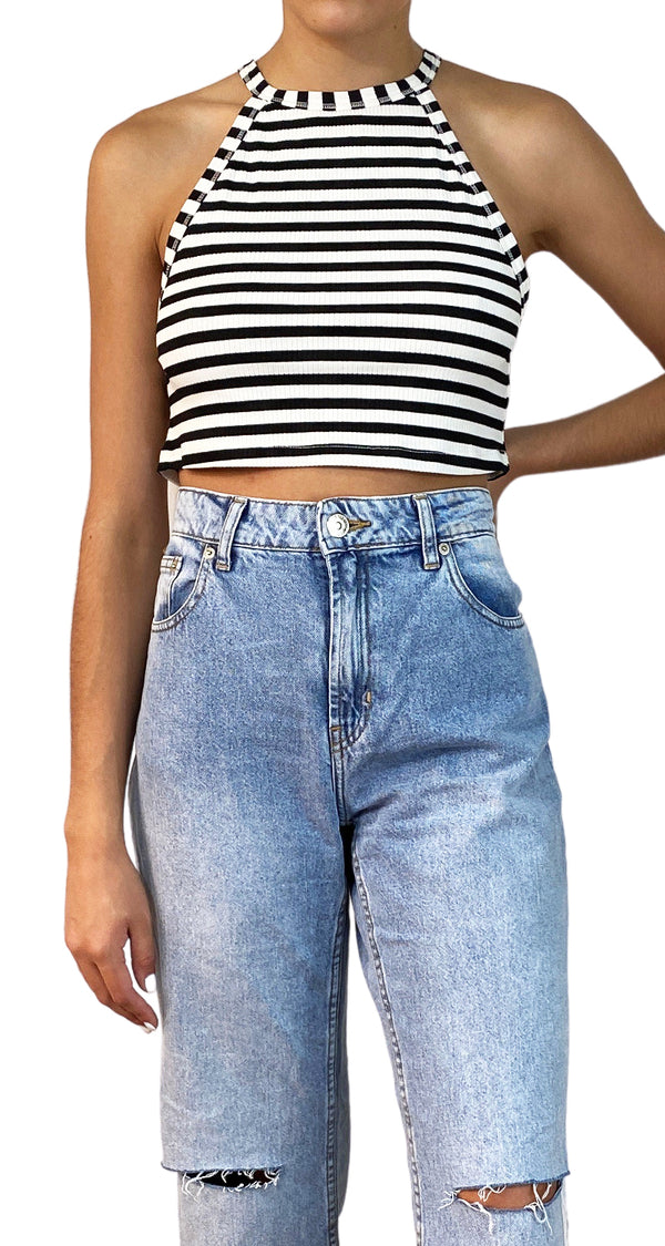 Crop top Cuello Alto