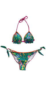 Bikini Verde Flores