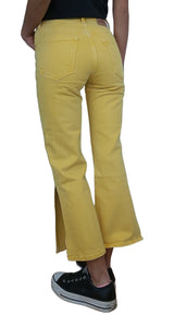 Jeans Amarillo Abertura Lateral