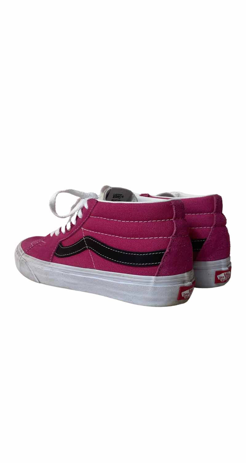 Zapatillas Sk8-Mid Retro Sport Fuchsia Purple/True White