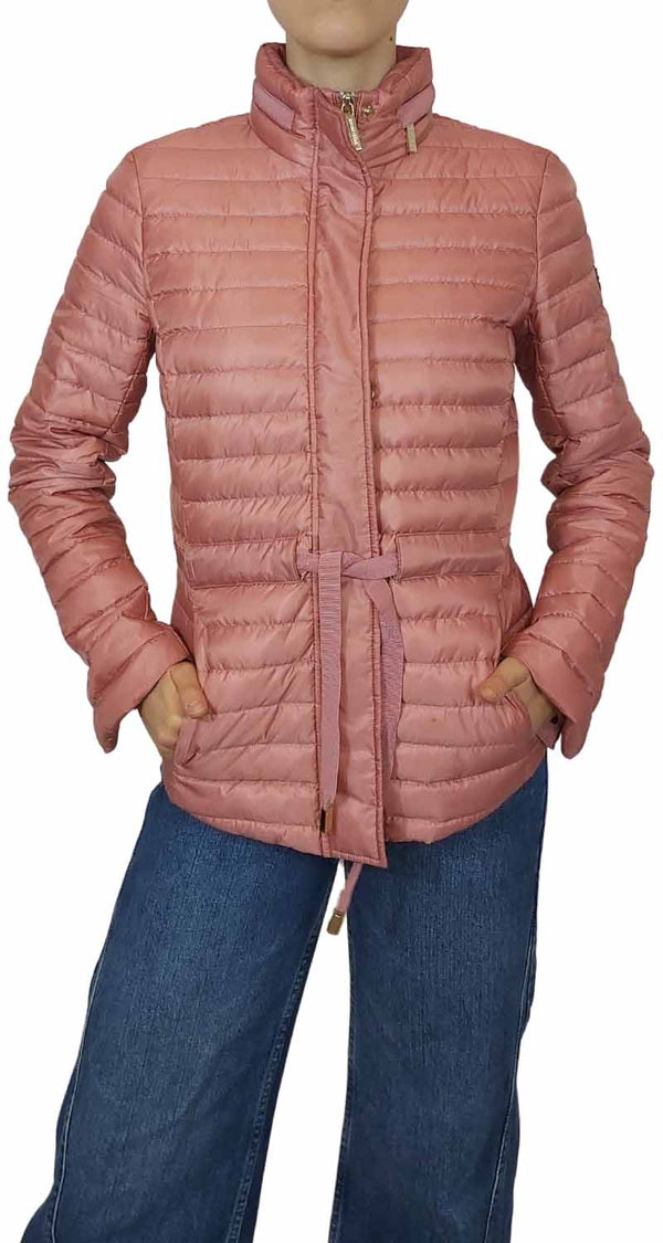 Chaqueta Acolchada Con Cuello Alto