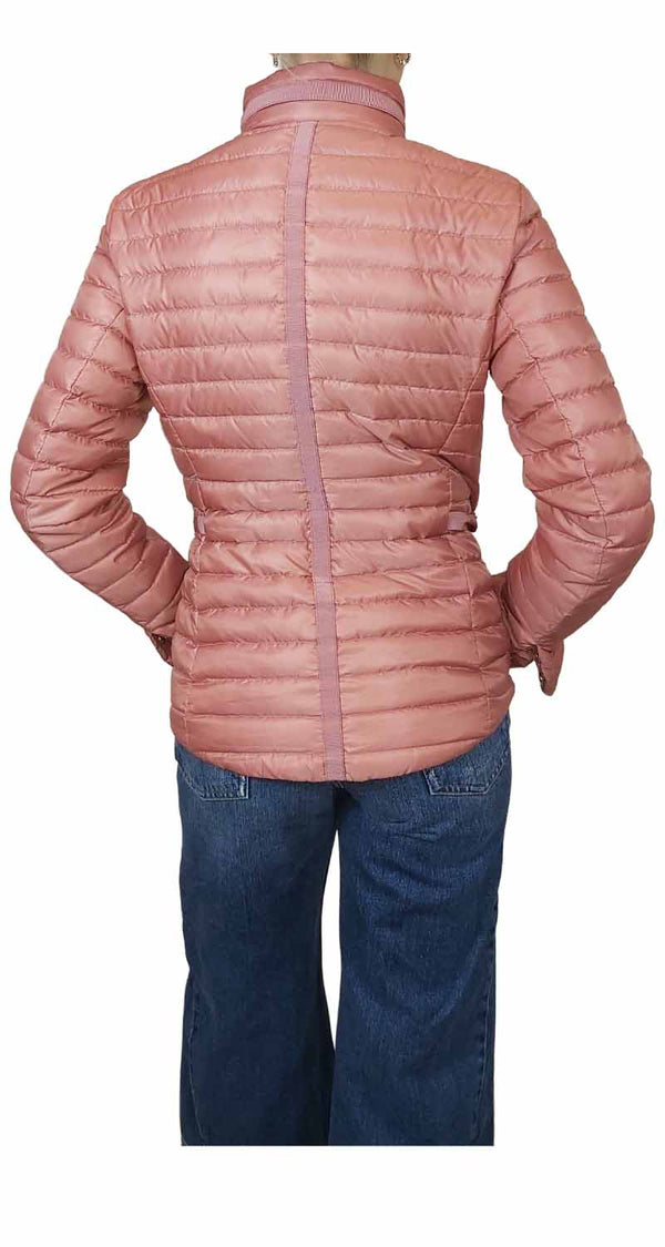 Chaqueta Acolchada Con Cuello Alto