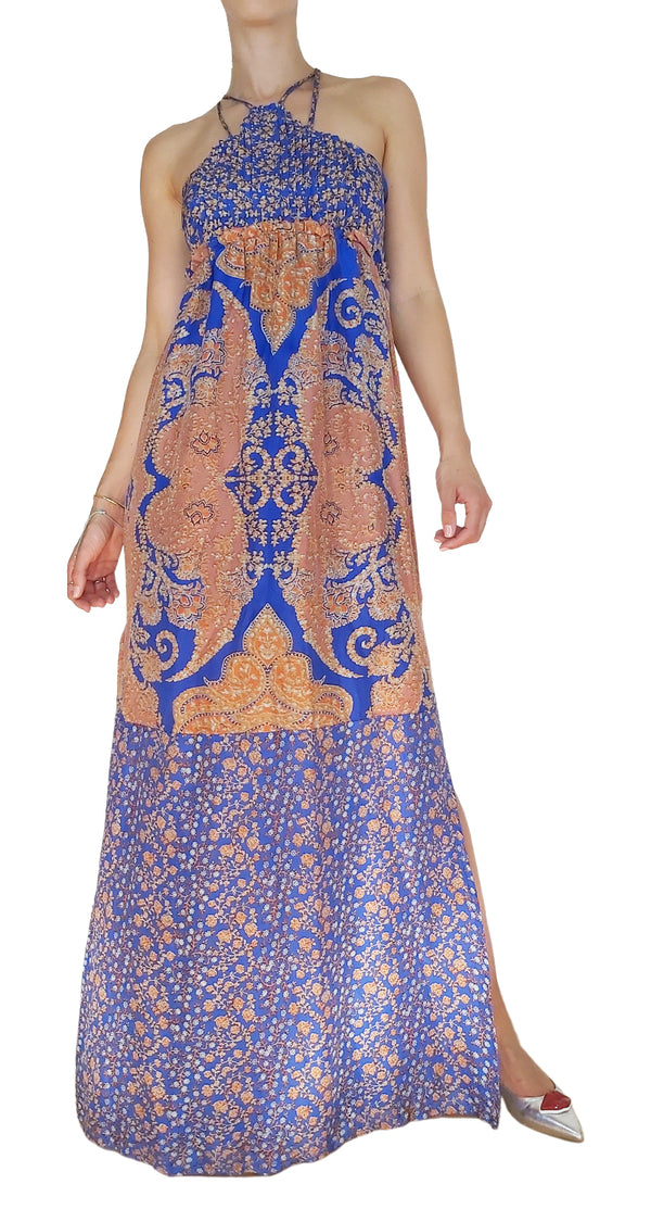 Maxi Vestido Paisley Multicolor