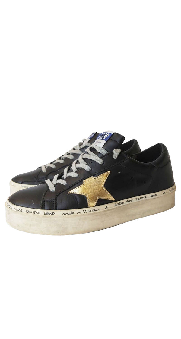 Zapatillas Hi Star Black Dorado