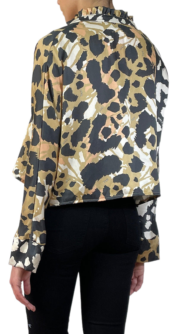 Blusa Crop Top Animal Print