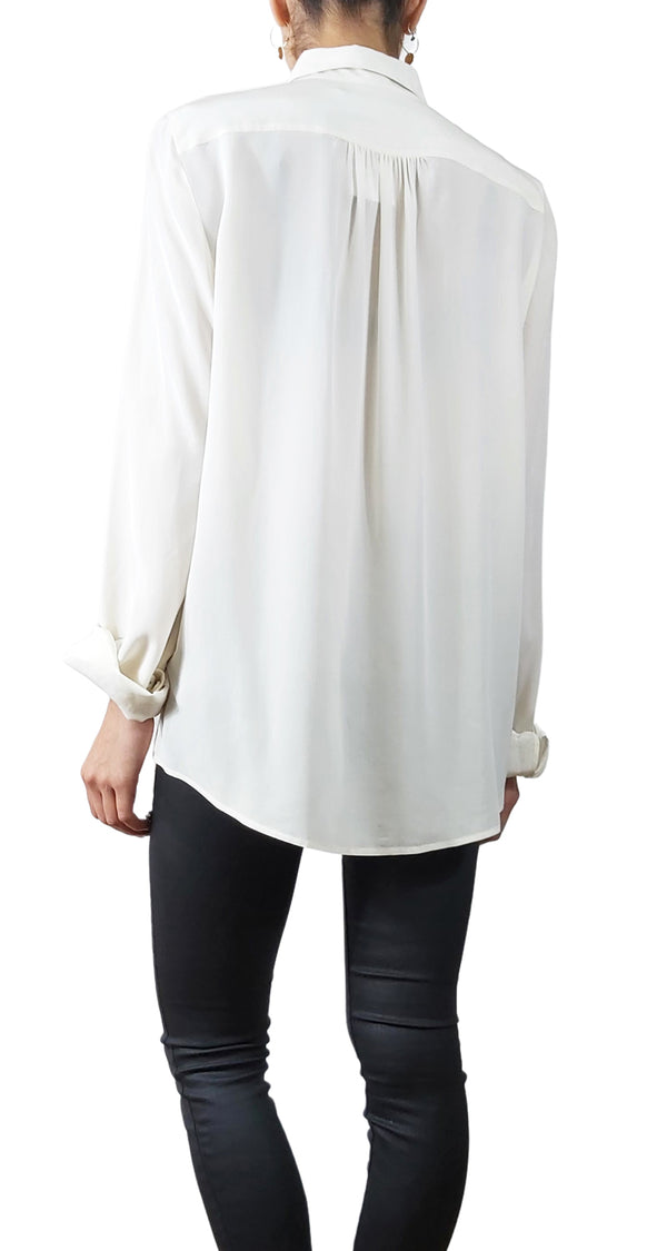 Blusa de Seda Blanca