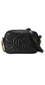 Bolso Negro Straps Dorados