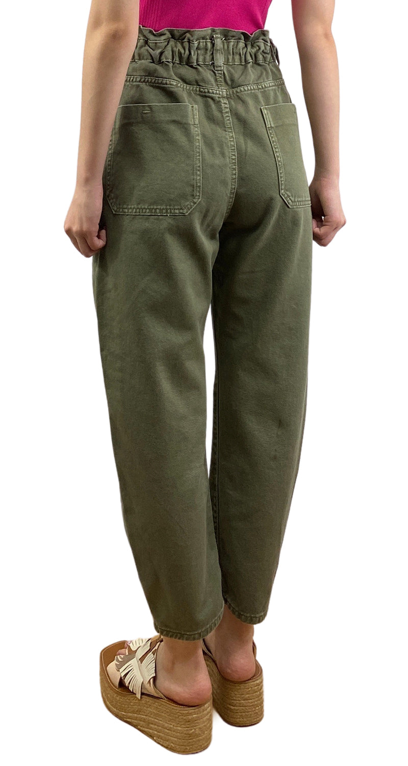 Pantalón Denim Verde