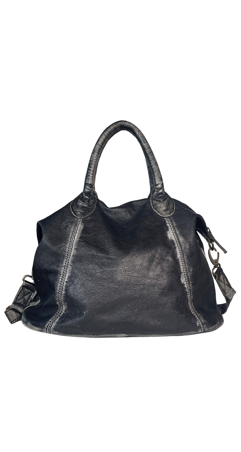 Bolso De Mano Gris